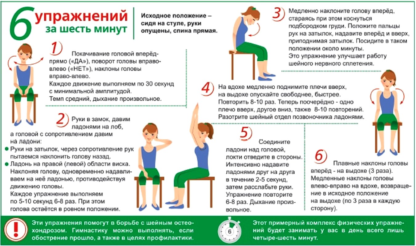 зарядка против остеохондроза